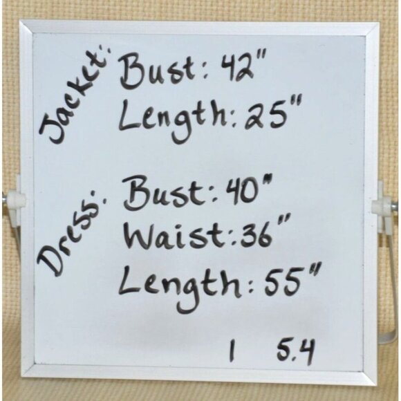 Studio 1 Ladies 2 Piece Pink Jacket & Black Dress 14 Maxi Retro Church Career - Picture 11 of 11